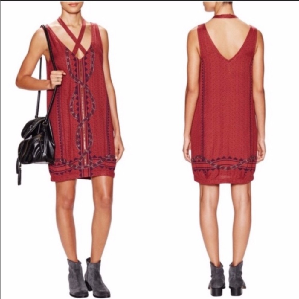 NWOT Free People Rust Dress in size Medium - Picture 9 of 9